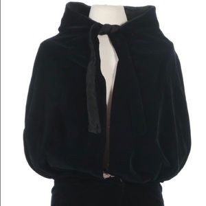 19th Century Men’s Black Velvet Cape Jacket Belonging to Judge John Bartram